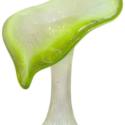 Mid-Century Cased Glass Jack-in-the-Pulpit Vase