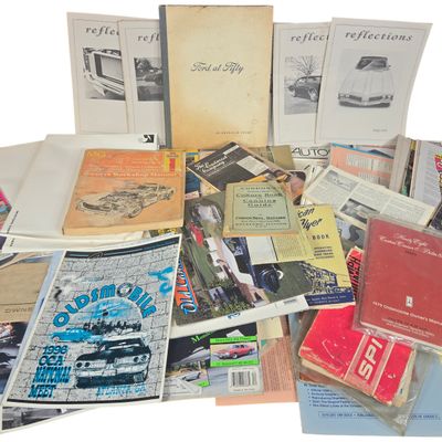 A Collection of Automotive Owner Manuals Enthusiast Magazines and Ephemera