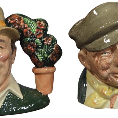 A Pair of Royal Doulton The Gardener Character Jugs