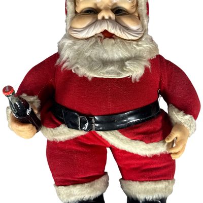 Rushton Company Star Creation Santa Claus Plush Coca Cola Advertising Doll