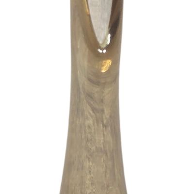 Viking Glass Epic Smoke Six-Petal Swung Pedestal Vase