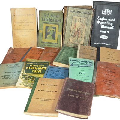 An Assortment of 17 Vintage Pennsylvania Railroad Technical Manuals, Rule Books, and Ephemera