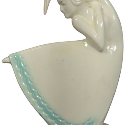 Haldeman Caliente Pottery Art Deco Dancing Lady Pocket Vase