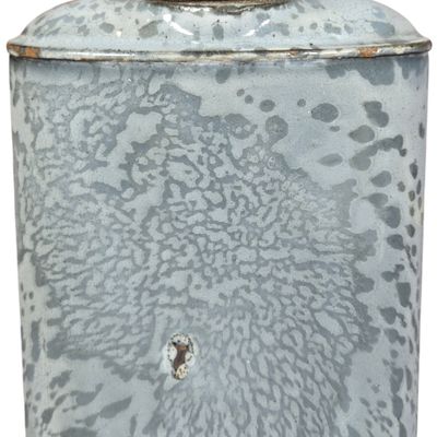 WWI Imperial German Ersatz Mottled Gray Enamel Personal Field Flask