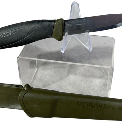 Morakniv Companion MG Carbon Steel Fixed Blade Utility Knife and Sheath