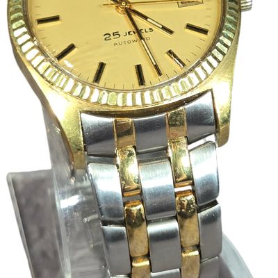 Gruen Precision Day-Date Automatic Two-Tone Wristwatch
