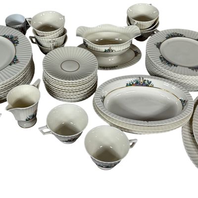 Lenox Rutledge Porcelain Dinnerware Service and Additional Mugs