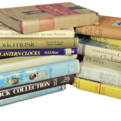 A Collection of Horological Reference Books including Eckhardt, Pennsylvania Clocks (Signed) (DJ)