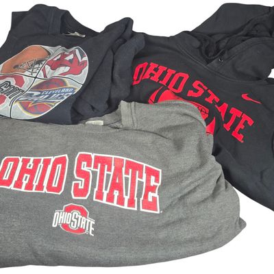 Three Ohio Collegiate and Professional Sports Team Sweatshirts