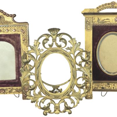 Three Victorian Aesthetic Movement and Rococo Revival Picture Frames