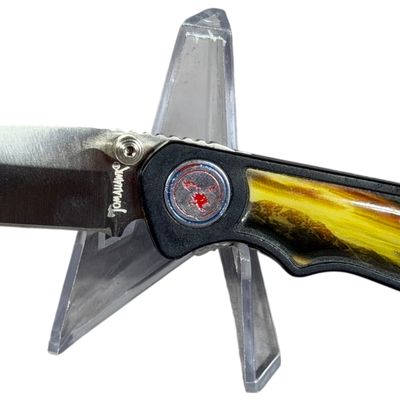 Tomahawk Folding Pocket Knife with Eagle Graphic Inset