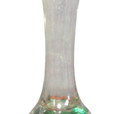 Maud and Bob St. Clair Art Glass Trumpet Paperweight Vase