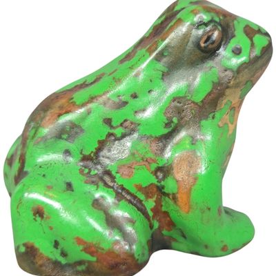 Weller Pottery Coppertone Frog Figurine