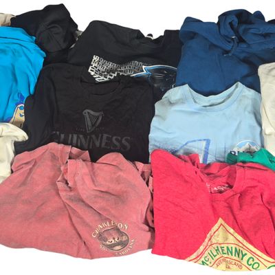 An Assortment of Approximately 11 Graphic T-Shirts and Hoodies Including Carhartt and Sports Brands