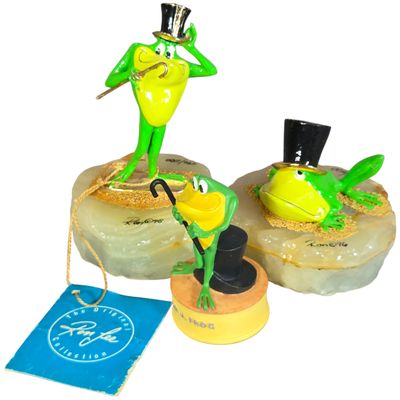 Three Warner Bros. Michigan J. Frog Figurines Including Ron Lee and Lenox