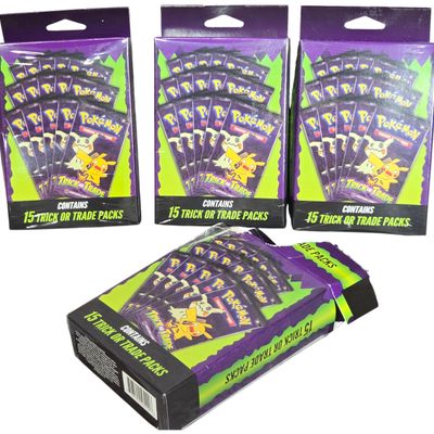 Four Pokemon Trading Card Game Trick or Trade Halloween Booster Bundles
