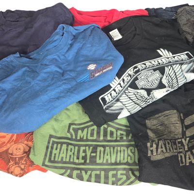 A Collection of 8 Licensed Harley-Davidson Dealership T-Shirts