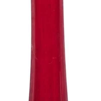 L.E. Smith Dominion Diamond Amberina Swung Glass Vase