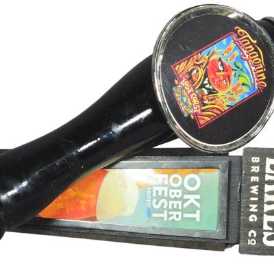 Two Craft Beer Tap Handles for Lost Coast Brewery and Great Lakes Brewing Co.