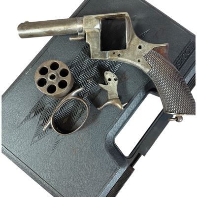 * Disassembled P. Webley and Son Top-Break Revolver Serial Number 12470