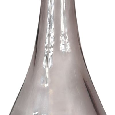 Lundberg Studios Amethyst Art Glass Decanter with Faceted Stopper