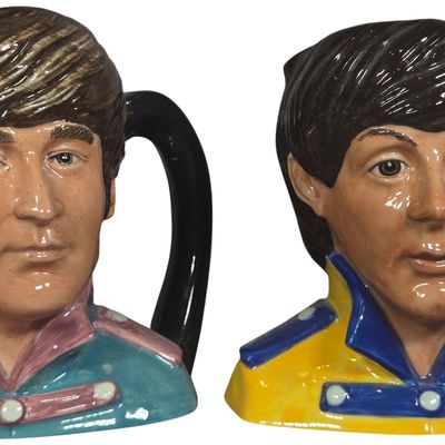 A Pair of Royal Doulton Ceramic The Beatles Character Jugs Sgt. Pepper Series