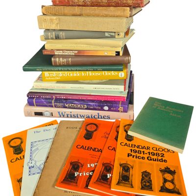 A Collection of Horology Reference Books and Ephemera Including Baillie, Cescinsky, and Christie's Ilbert Catalog