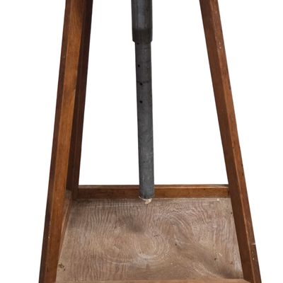 Vintage Rotating Height-Adjustable Sculpture Stand