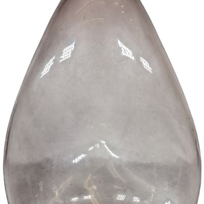 Carl Erickson Signed Smoky Amethyst Art Glass Cleft Vase