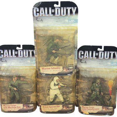 Set of Four McFarlane Toys Call of Duty World War II Action Figures