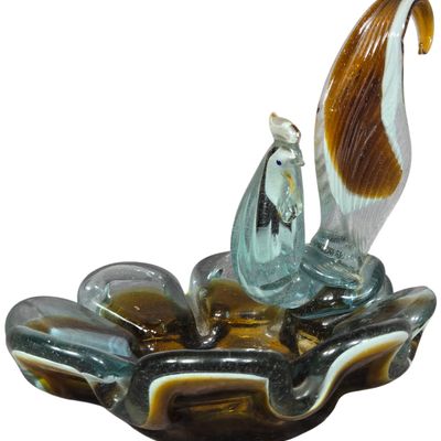 Mid-Century Murano Art Glass Sailfish Figural Dish