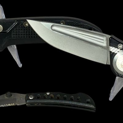 Trio of Tactical Folding Pocket Knives Including Blackhawk!
