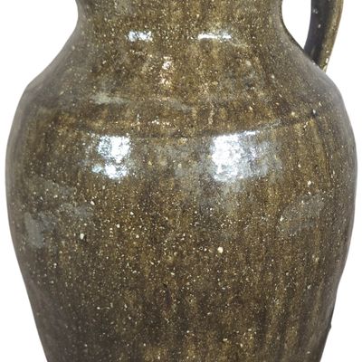 Southern Folk Pottery Alkaline Glazed Stoneware Pitcher