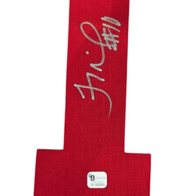 Tracy McGrady Autographed Red Jersey Number 1 GAI Authenticated