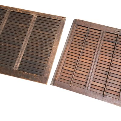 A Pair of Vintage Architectural Wood Window Shutters