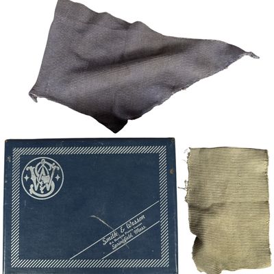 Smith and Wesson Model 59 Factory Handgun Box and Two Cleaning Cloths