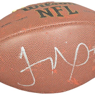 Vintage Autographed Official Wilson Leather NFL Football with JSA Authentication
