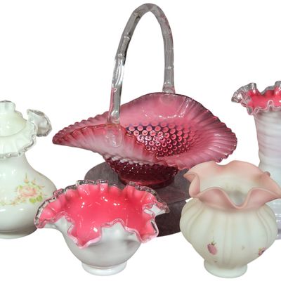An Assortment of Fenton Art Glass Vases and Tableware