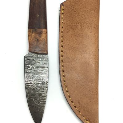 Damascus skinning knife