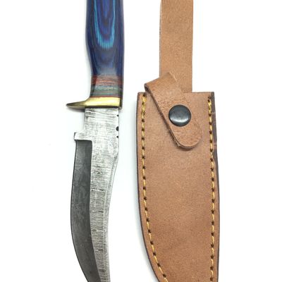 Damascus skinning knife