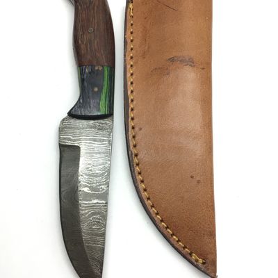 Damascus skinning knife