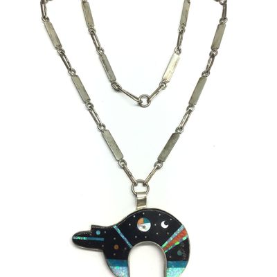 Navajo handmade necklace with pendant