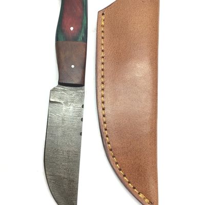 Damascus skinning knife