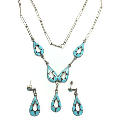 Zuni handmade jewelry set