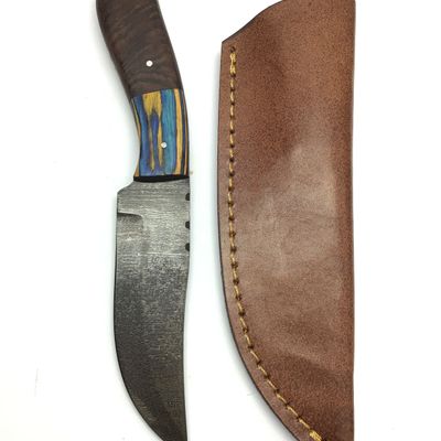 Damascus skinning knife