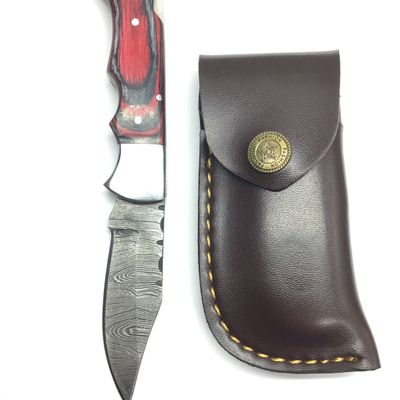 Damascus folding knife