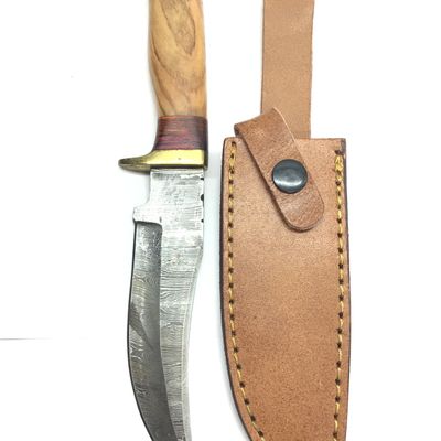 Damascus skinning knife