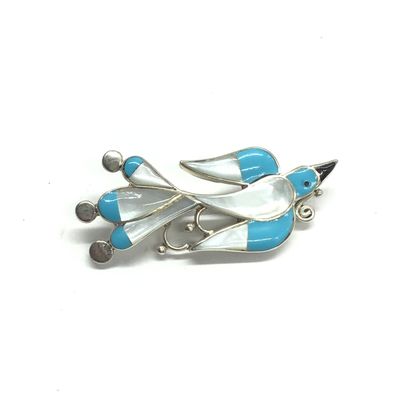 Zuni handmade pin/pendant.