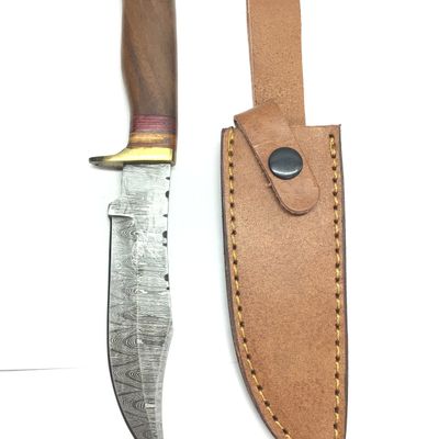 Damascus skinning knife