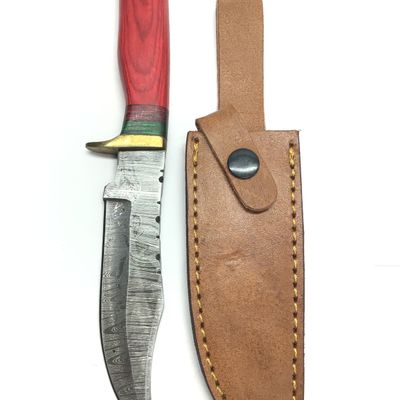 Damascus skinning knife